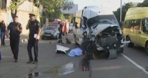 دو زخمی و یک کشته در اثر تصادف در خیابان گلوانی تفلیس